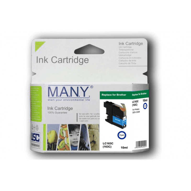 LC163C Remanufactured Cyan Ink