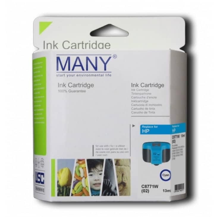 02(C8771WA) Remanufactured Cyan Ink