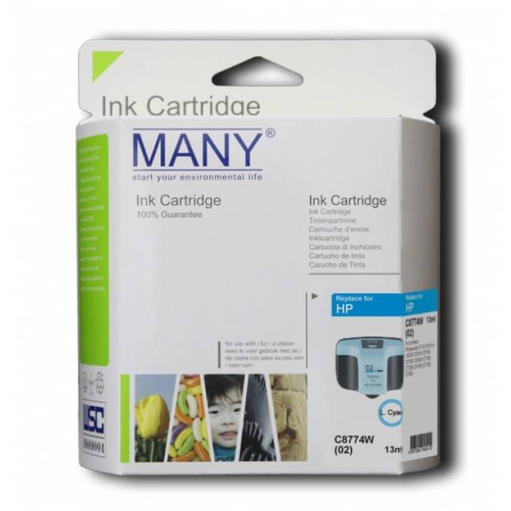 02(C8774WA) Remanufactured Light Cyan Ink