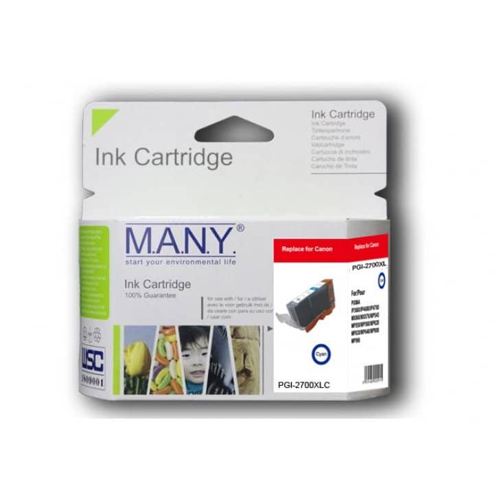 PGI-2700XLC Remanufactured Cyan Ink(high yield)