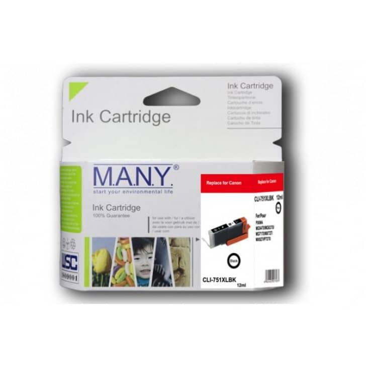 CLI-751XLB Remanufactured Black Ink