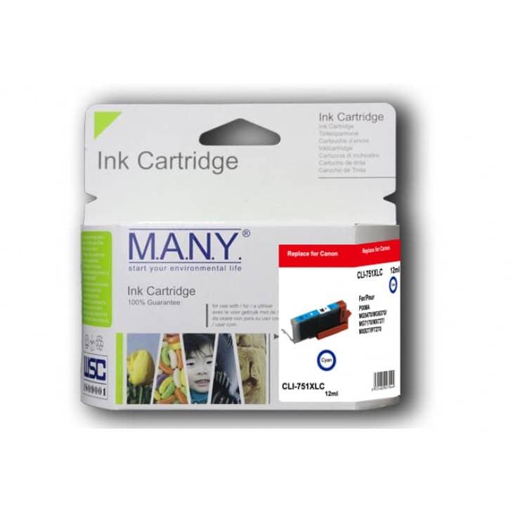 CLI-751XLC Remanufactured Cyan Ink