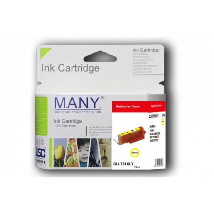 CLI-751XLY Remanufactured Yellow Ink