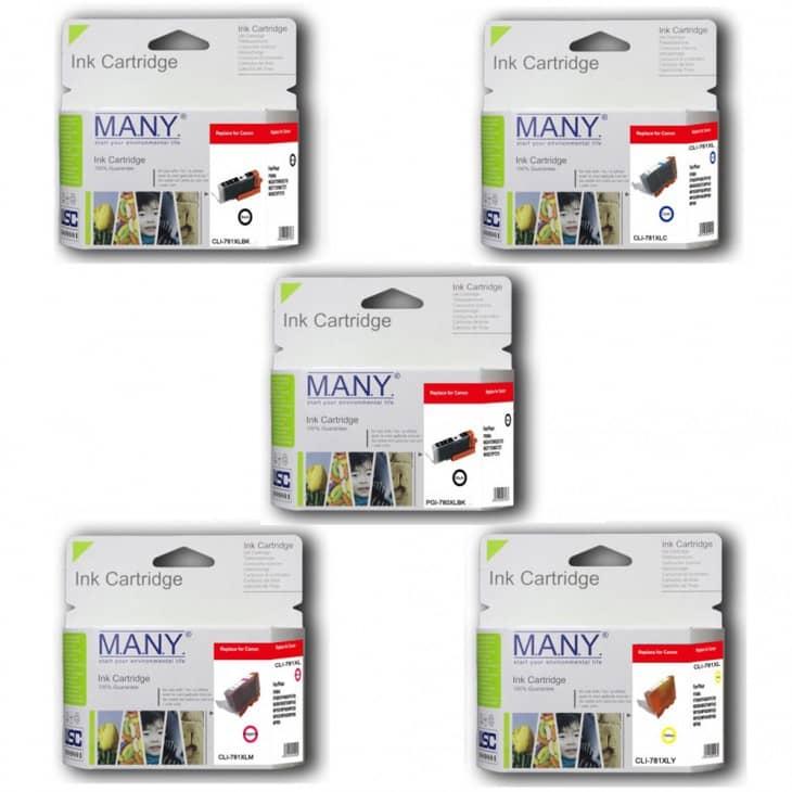 (Ink Set) 780XL/781XL Remanufactured high yield Ink Cartridge (5PCS)