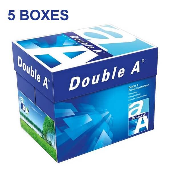Double A 80gsm A4 紙 (5 reams/箱) *5箱