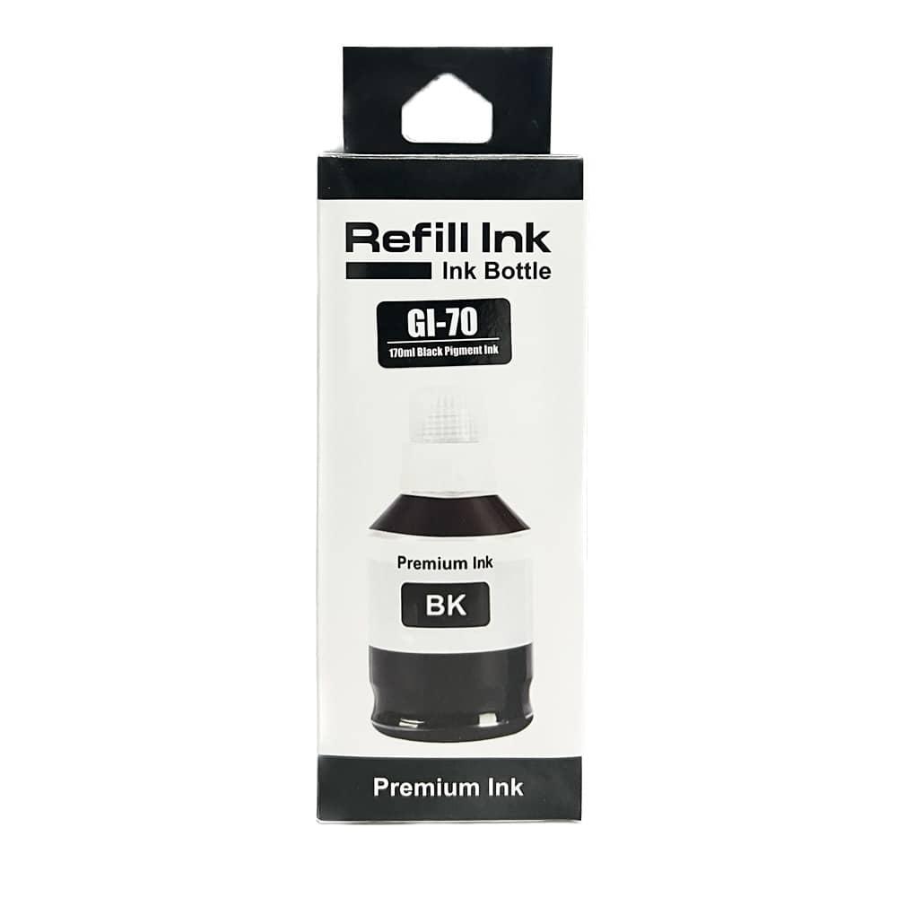 GI70 BK Remanufactured Black Ink Bottle