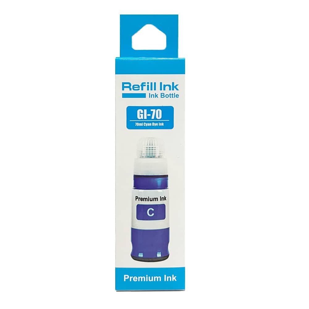 GI70 C Remanufactured Cyan Ink Bottle
