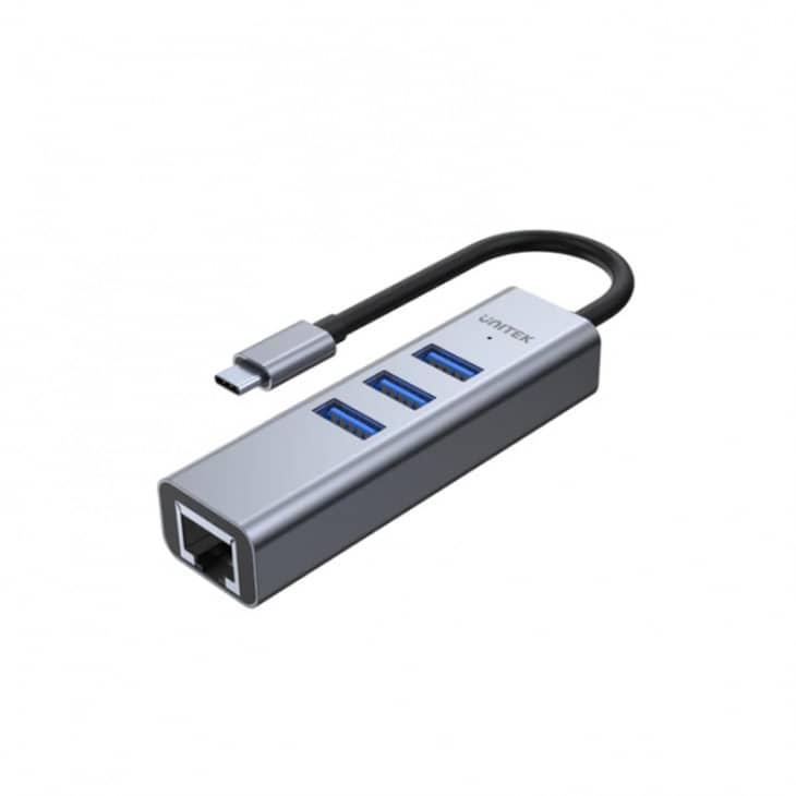 Unitek uHUB Q4+ 4 合 1 USB-C Hub (帶千兆位乙太網接口)