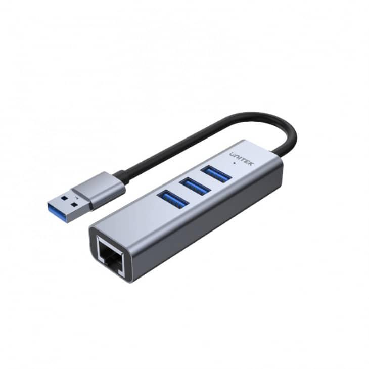 Unitek uHUB Q4+ 4 合 1 USB Hub (帶乙太網接口)