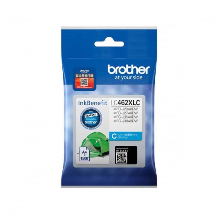 LC462XL Original Cyan Ink Cartridge (High Yield)