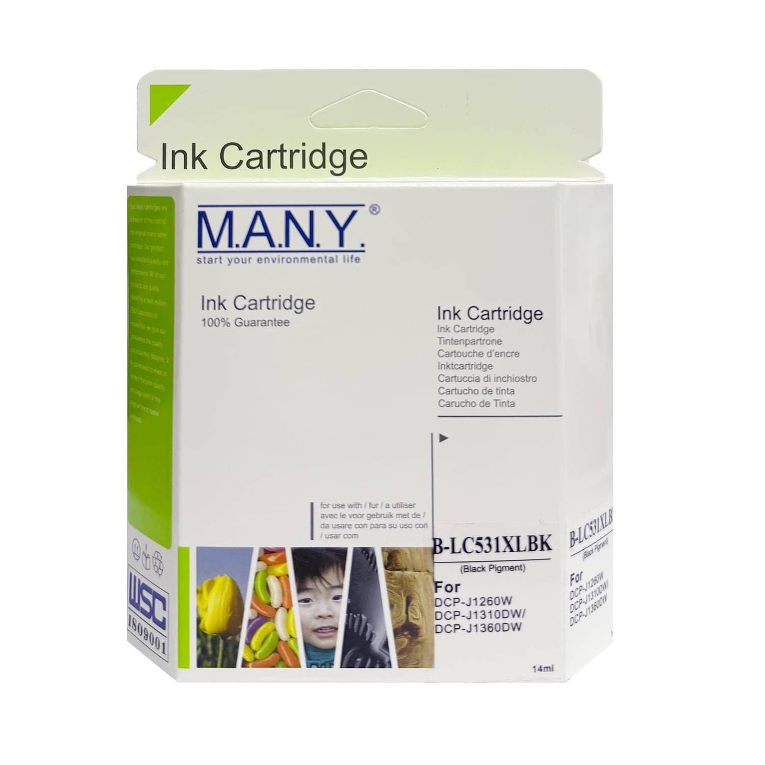 LC531XLBK 代用黑色墨盒 (高容量)