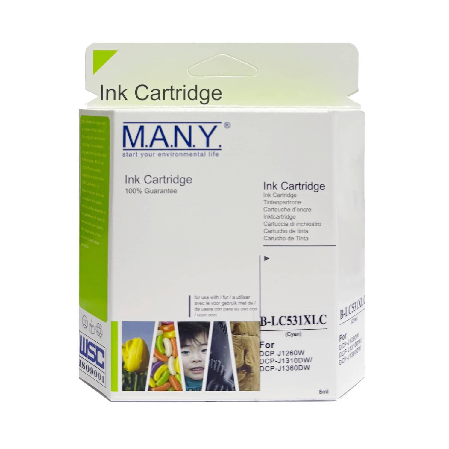 LC531XLC 代用藍色墨盒 (高容量)