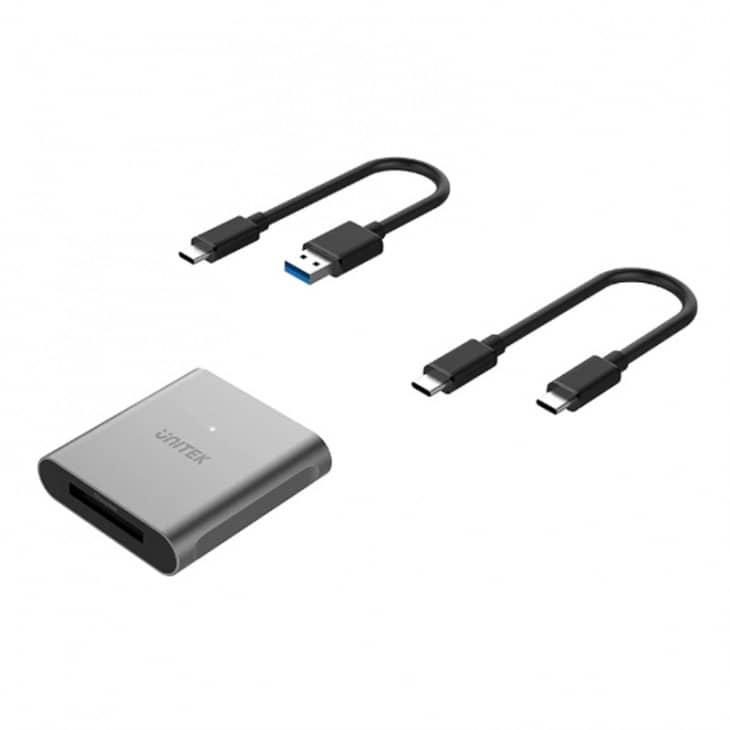 Unitek R1005A CFexpress2.0 USB 10Gbps 讀卡器 (配有 USB-C 及USB-A 數據線)