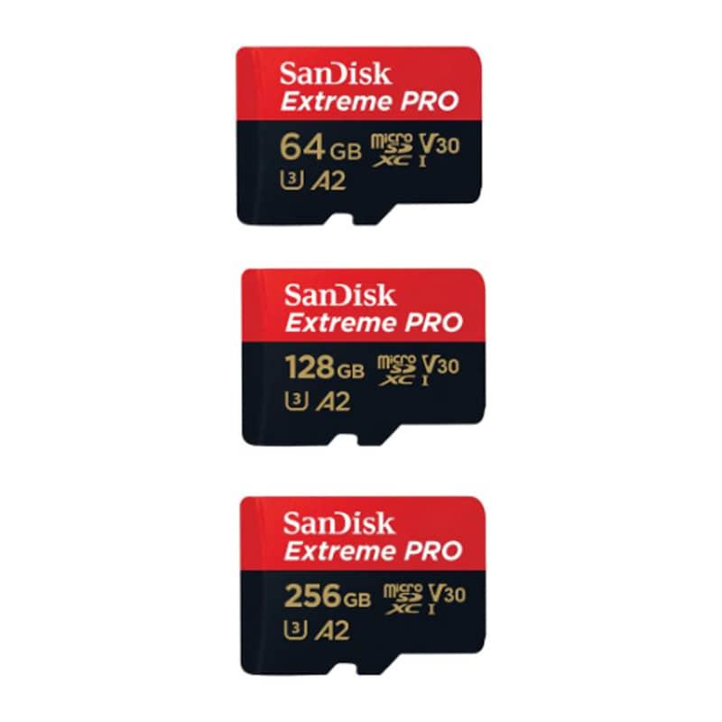 SANDISK Extreme PRO A2 V30 MicroSDXC UHS-I 記憶卡 (170R/90W) (64/128/256GB)