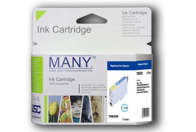 T0825 Remanufactured Light Cyan Ink
