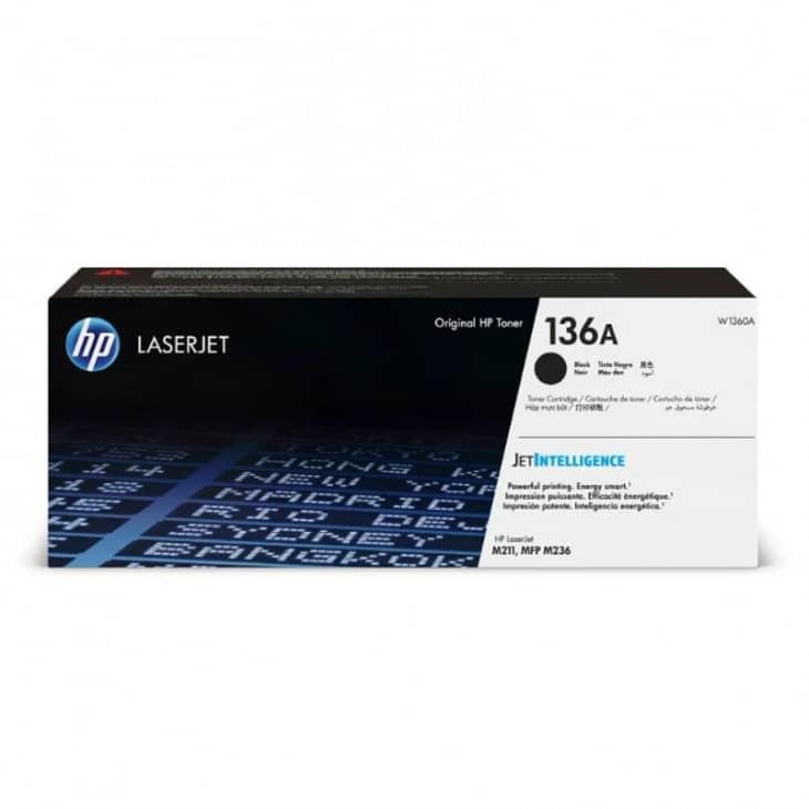 W1360X (136X) HP Original Black Toner