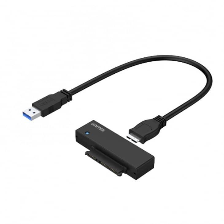 Unitek Y-1039 USB 3.0 轉 SATA III 轉接器 (附12V2A電源轉換器)