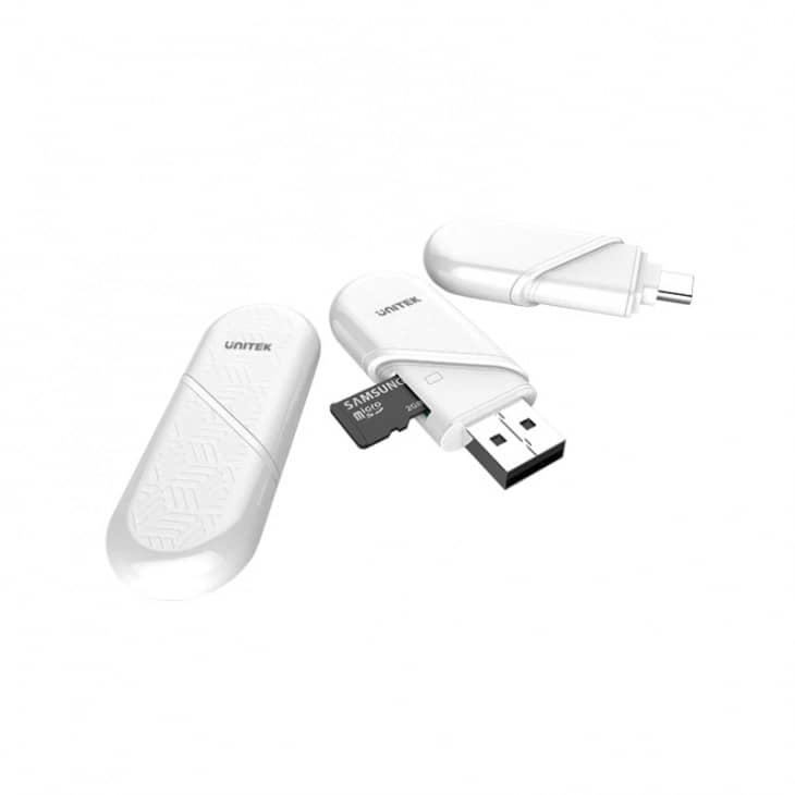 Unitek Y-9323 USB 3.0 迷你讀卡器 (USB-C/ USB-A 均適用)