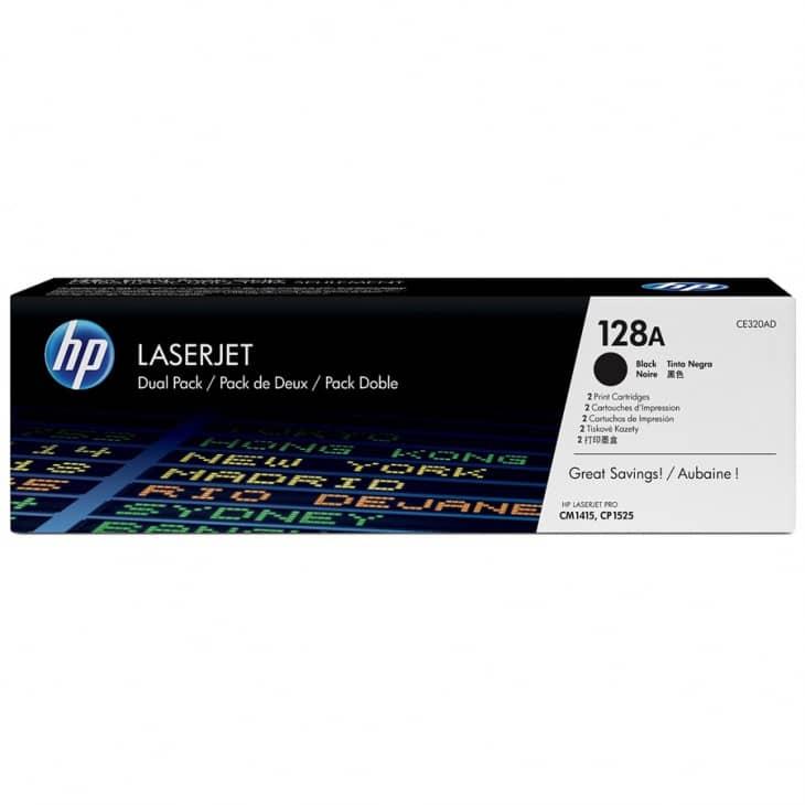 CE320AD(128A) Original 2-pack Black Toner