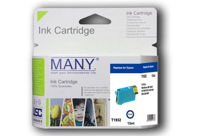 T1932 Remenufactured Cyan Ink