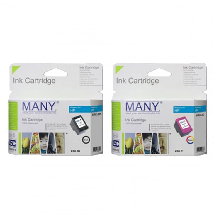 (墨盒套裝) 63XL 代用高容量墨盒 (黑+彩)