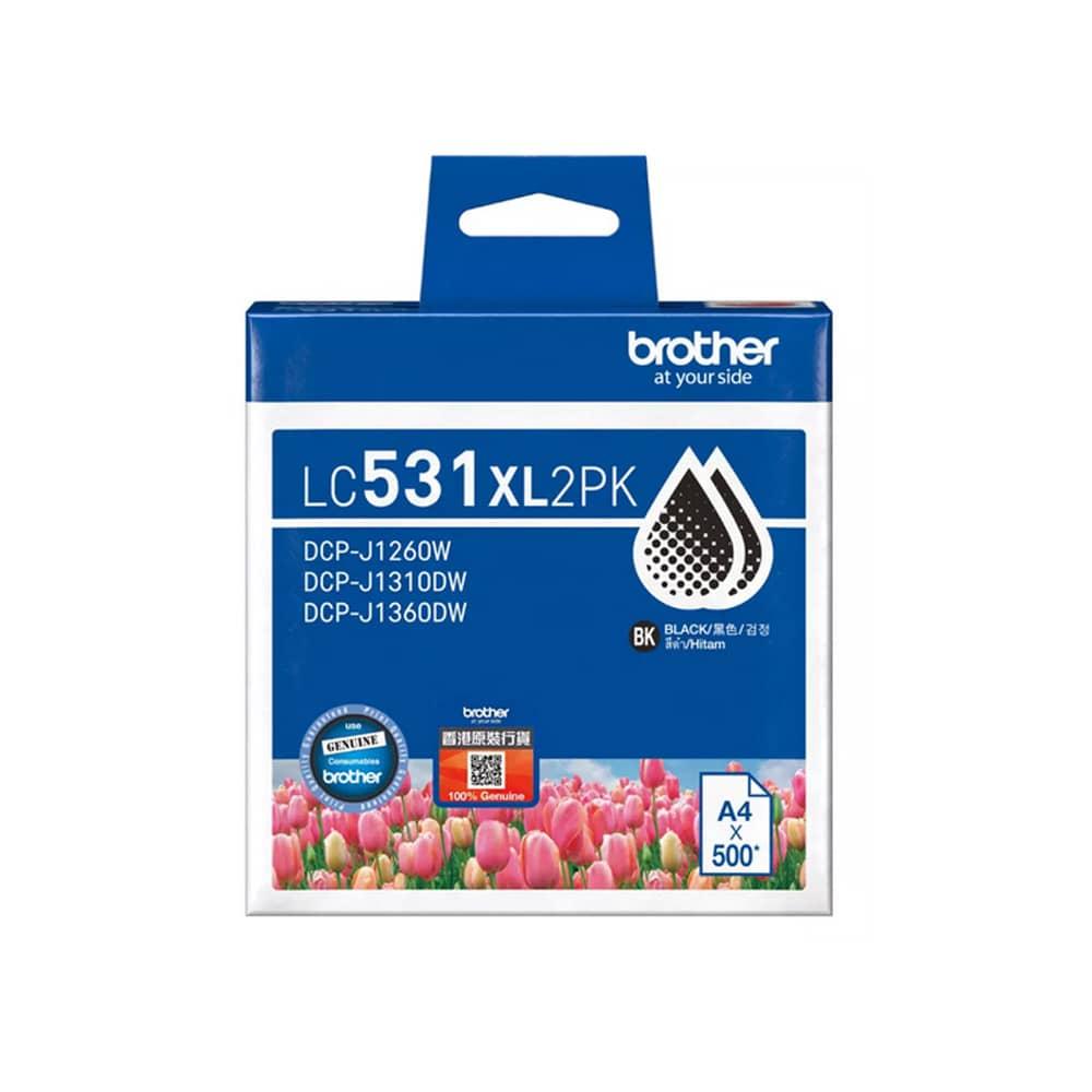 LC531XL2PK Original Black Ink Catridge Twin-pack (High Yield)