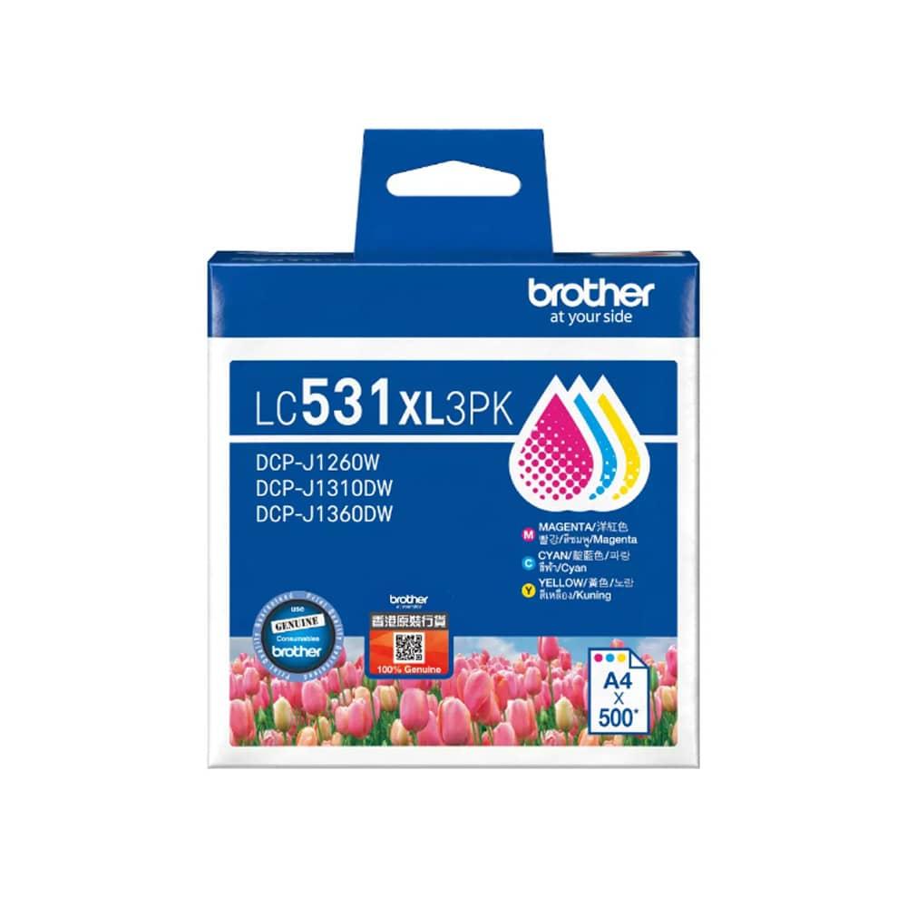 LC531XL3PK 原裝彩色墨盒套裝(高容量)