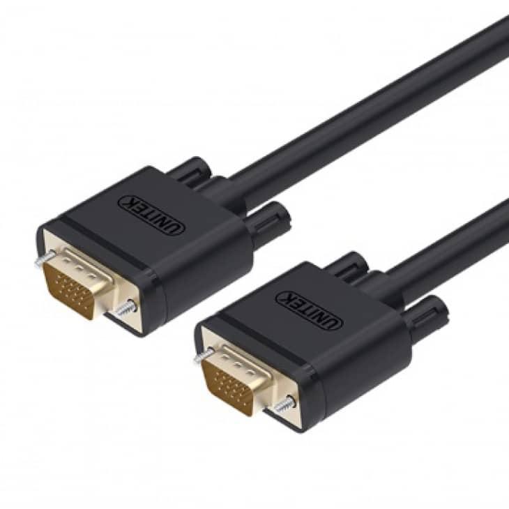 Unitek HD15 VGA(M) to VGA(M) Cable (1M/2M/5M/10M)